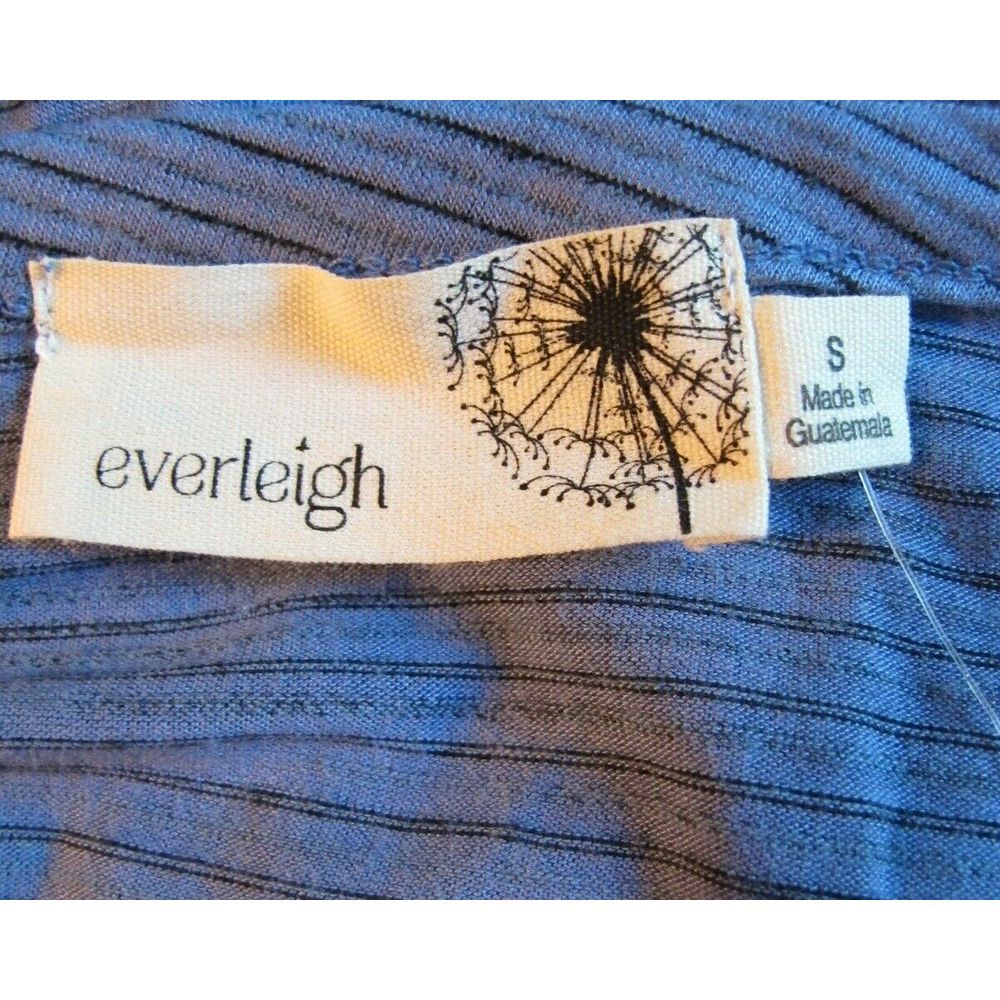 Women's Small EVERLEIGH Striped Button Front Tie Long Sleeve Top - NWT‎ - Picture 5 of 6